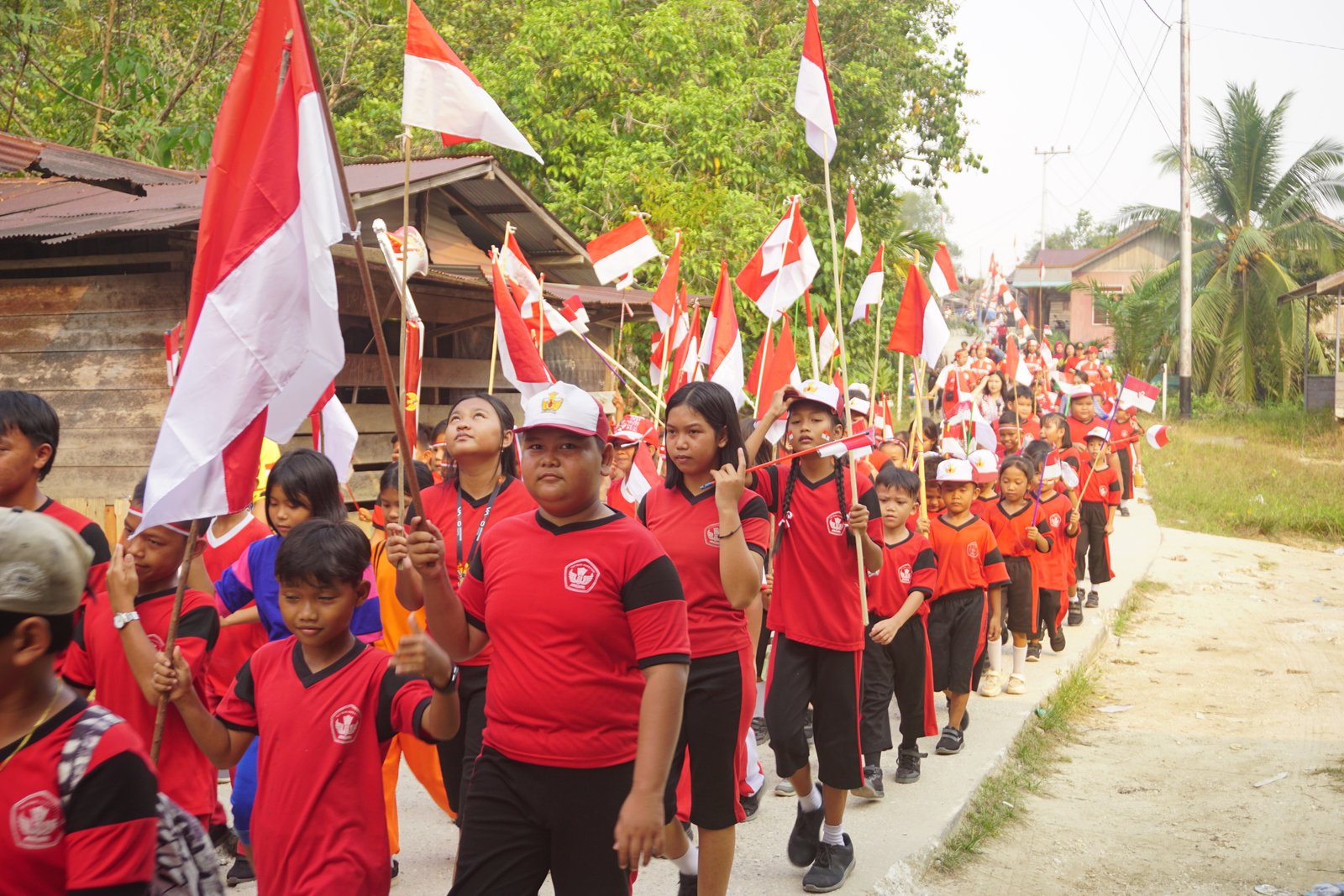 Pawai Desa Memperingati Hari Ulang Tahun ke-81 Kemerdekaan Republik Indonesia